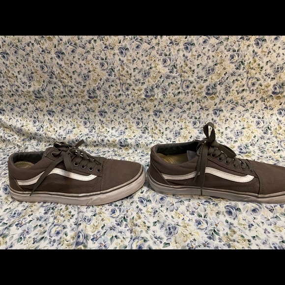 Gray Old Skool Vans, Size Mens 8.5/W 10- GOOD CONDITION!! - Picture 3 of 5